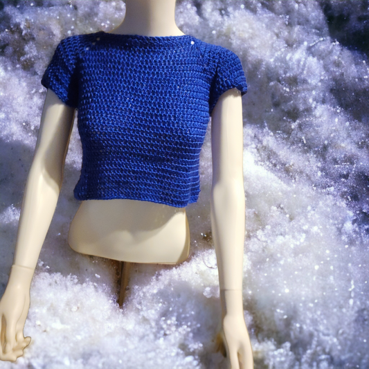 Crochet crop top sweater