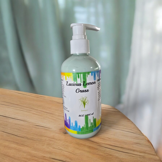 Lucious Lemongrass vegan body lotion 8oz