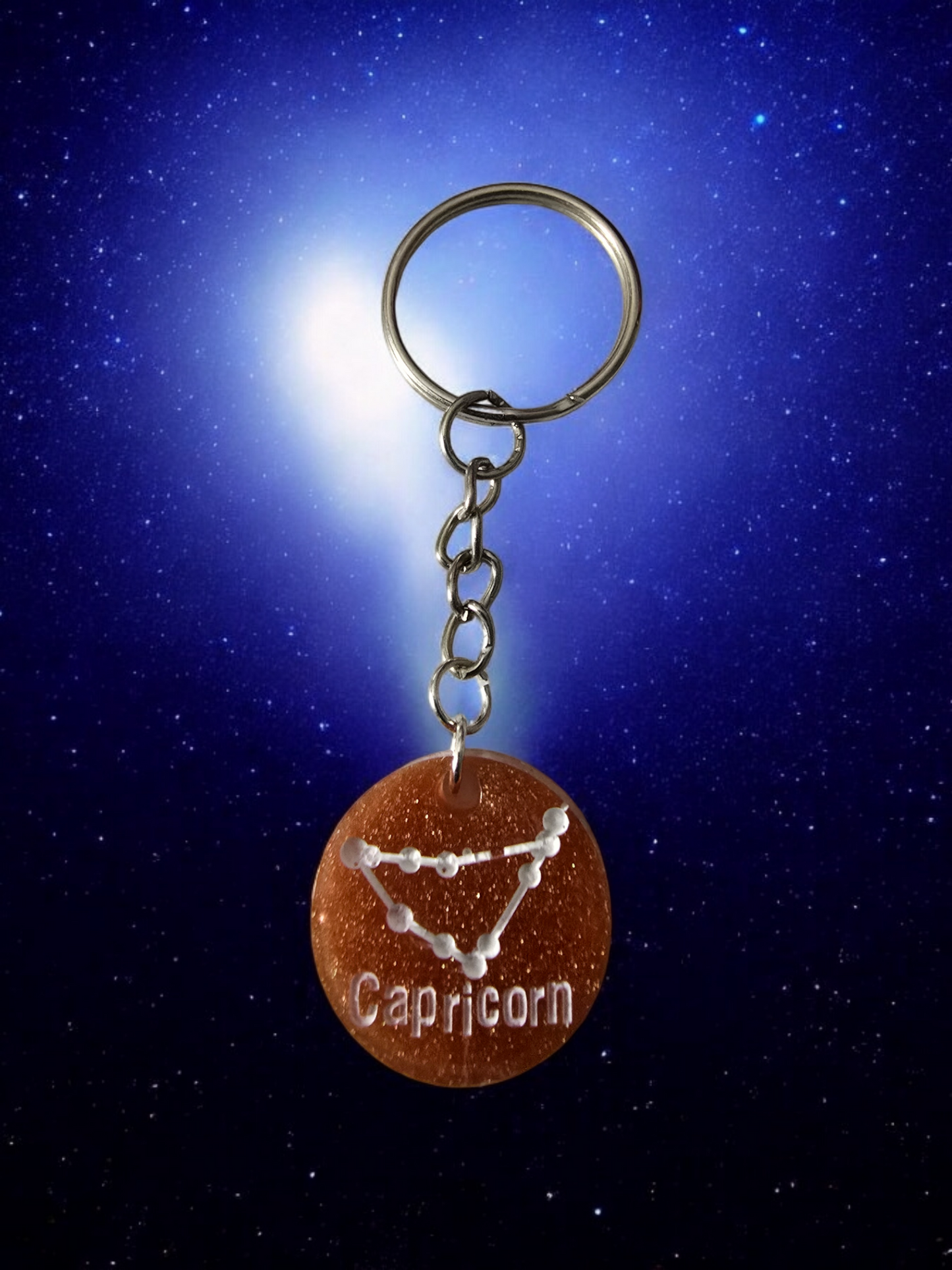 Capricorn Zodiac keychain