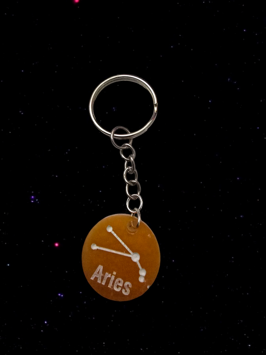 Aries Zodiac Keychain