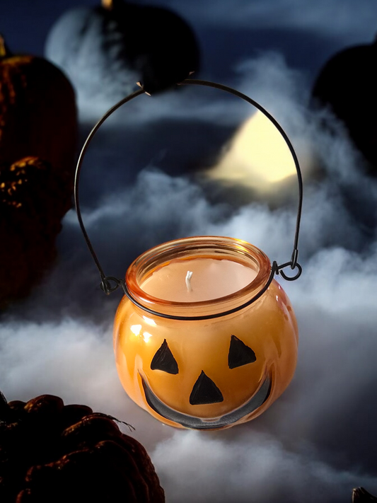 Pumpkin Spice Jack-O-Lantern Candle